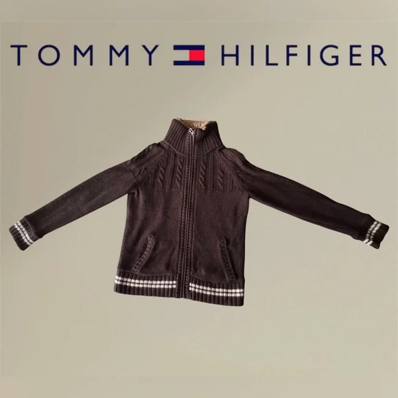 🛍️SALE🛍️ Tommy Hilfiger Women’s Full-zip Cable-knit Cardigan Sweater - Picture 3 of 9